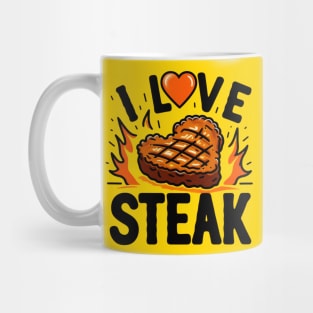 i love steak Mug